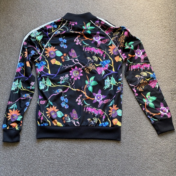 Adidas Originals Ws Bomber Jacket Poisonous Garden Floral Track Warm Up | Size S - Picture 10 of 16